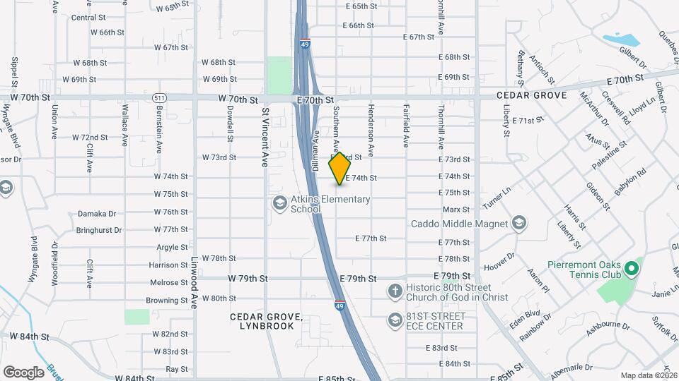 7409 Southern Ave Map and Location Details