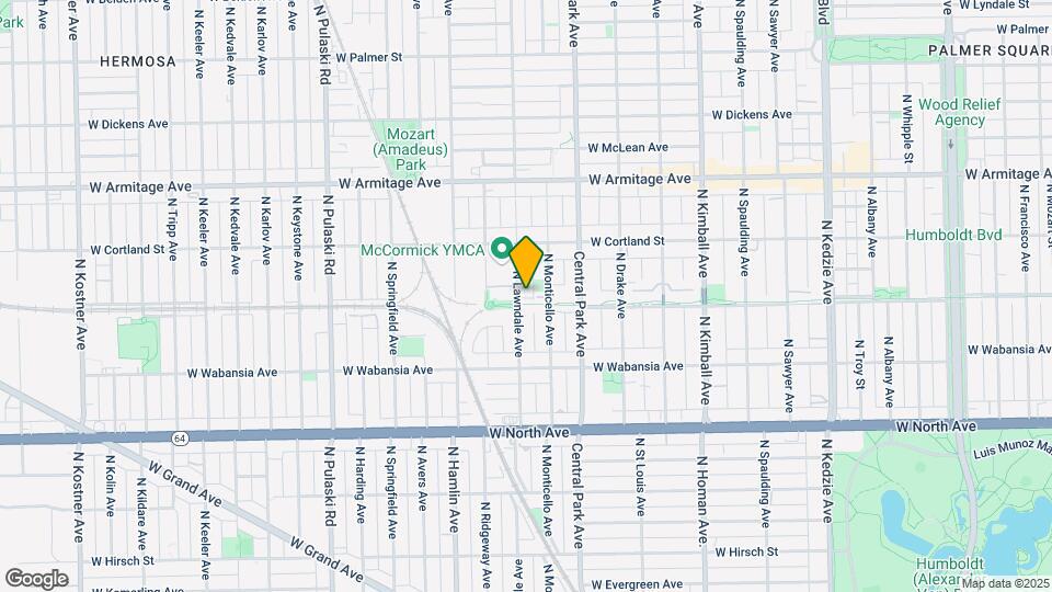 1807 N Lawndale Ave Map and Location Details