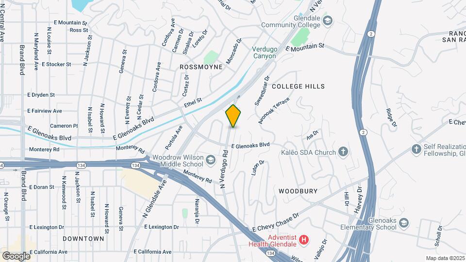 928 Verdugo Rd Map and Location Details
