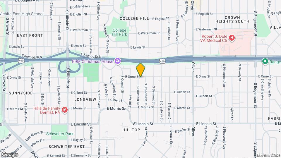 608 S Fountain St Map and Location Details