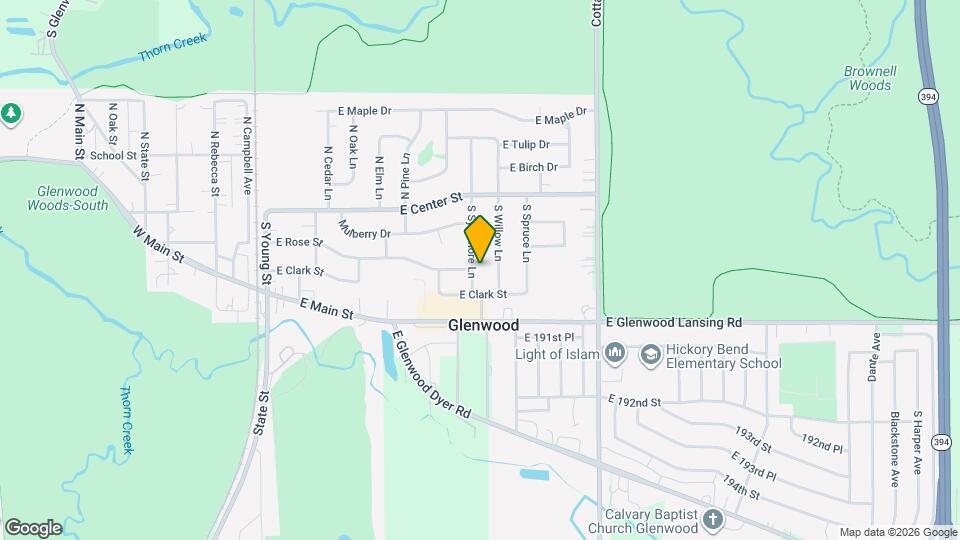 105 S Sycamore Ln Map and Location Details