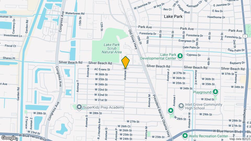 1200 AC Evans St Map and Location Details