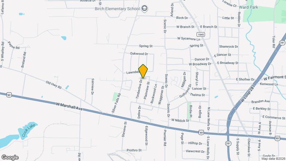 612 Timberline Dr Map and Location Details