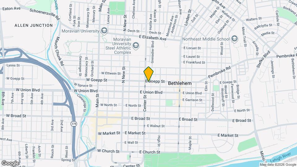 110 E Goepp St Map and Location Details