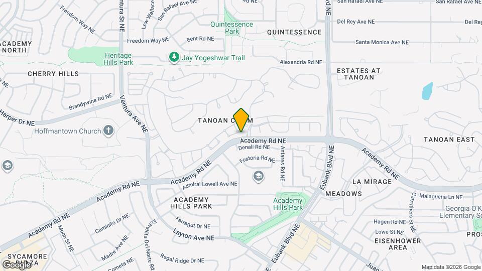 9740 Colonial Cir NE Map and Location Details