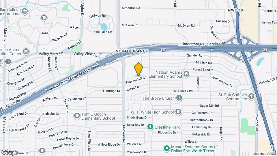 4317 Harvest Hill Rd Map and Location Details