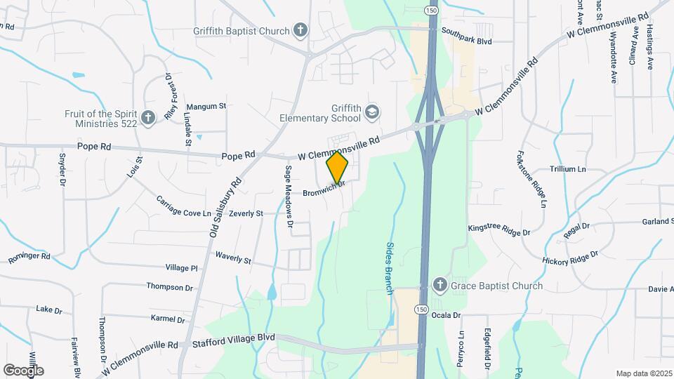 1450 Bromwich Dr Map and Location Details