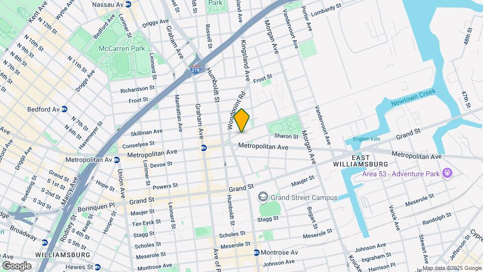 36 Maspeth Ave Mapa y Detalles de la Ubicación
