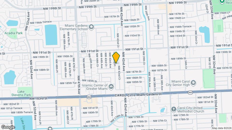 18815 NW 42nd Pl Map and Location Details