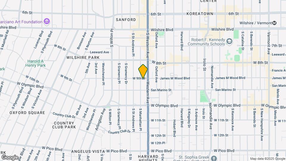 900-902 S Manhattan Pl Map and Location Details