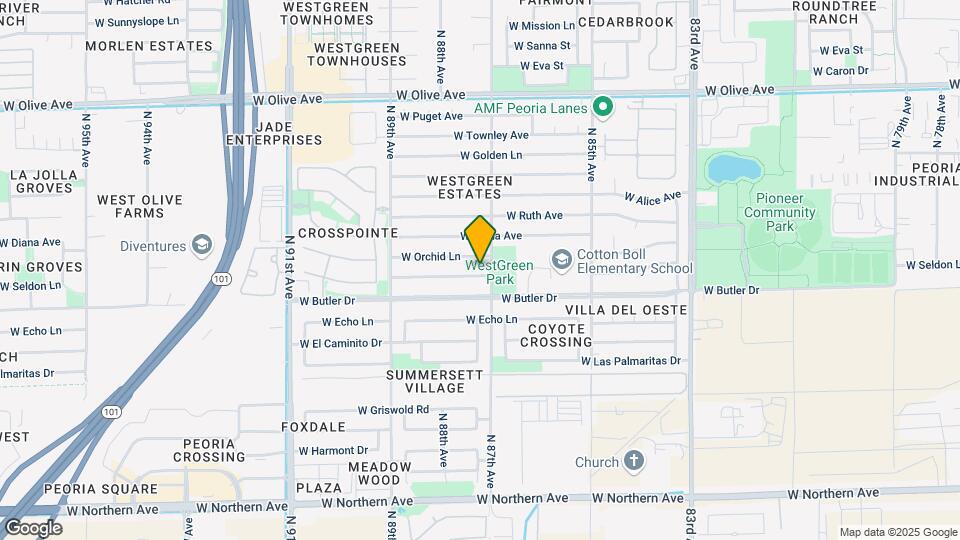 8708 W Seldon Ln Map and Location Details