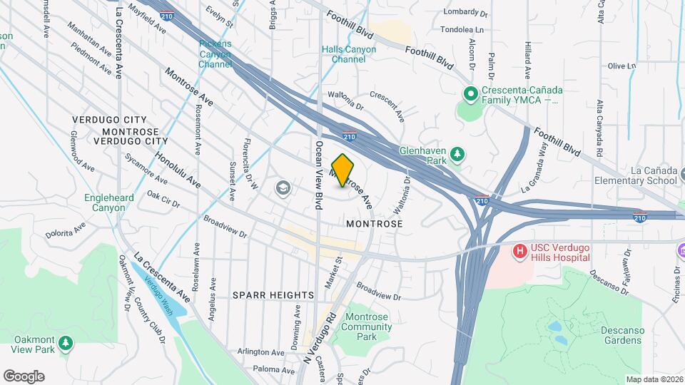 2227 1/2-2232 Mira Vista Ave Map and Location Details