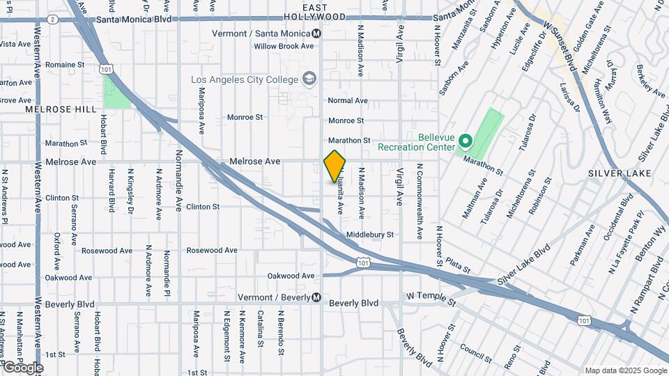 615 N. Juanita Ave Map and Location Details