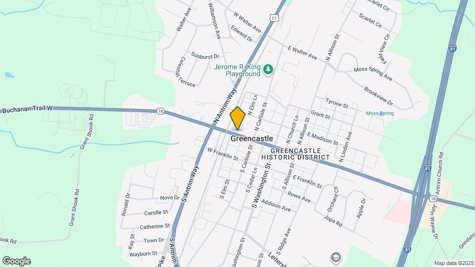 43 W Baltimore St, Unit Unit C Map and Location Details