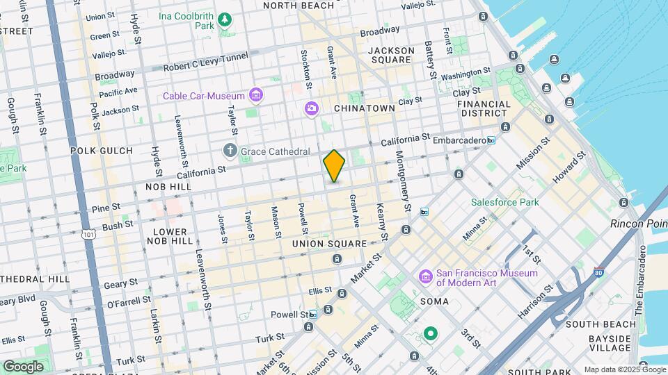 570 Bush St Mapa y Detalles de la Ubicación