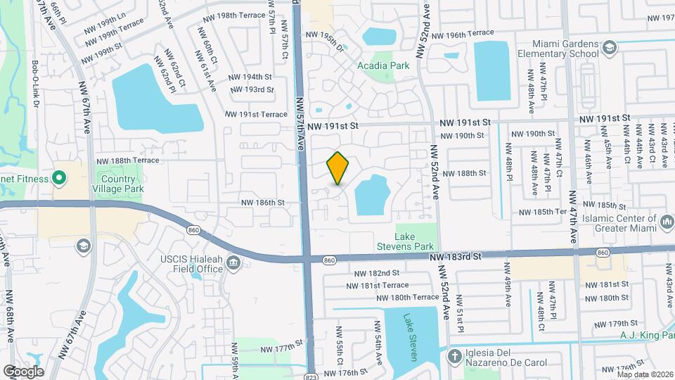 18650 NW 55th Ave Map and Location Details