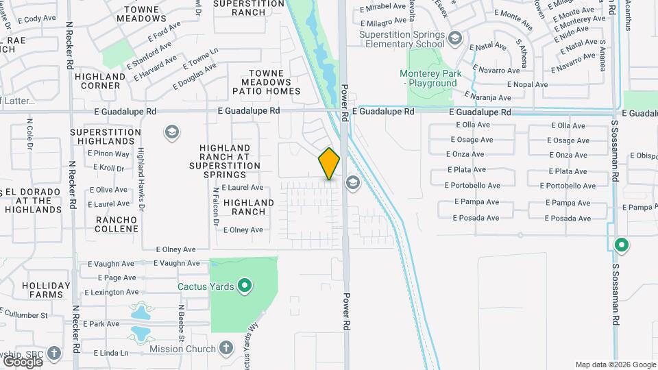 4752 E Laurel Ave Map and Location Details