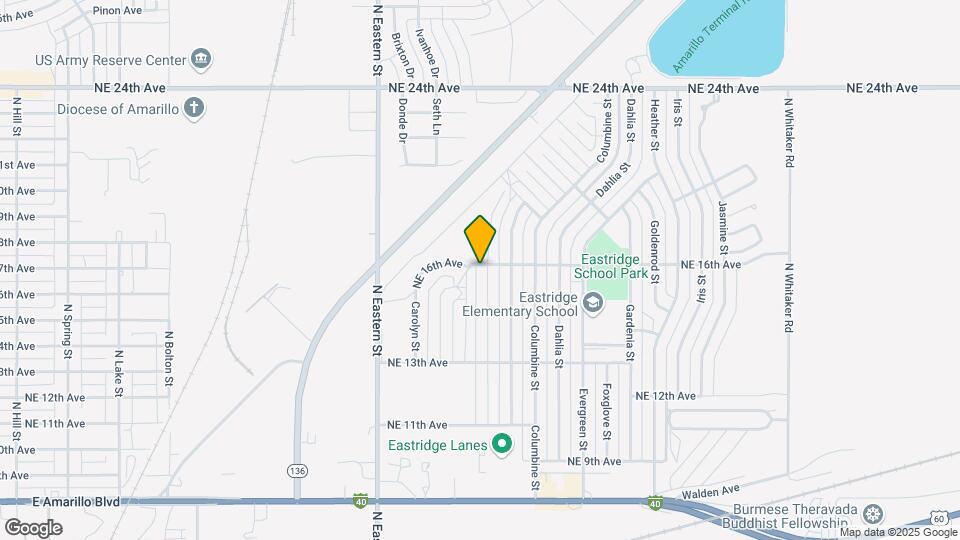 1339 Aster St Map and Location Details