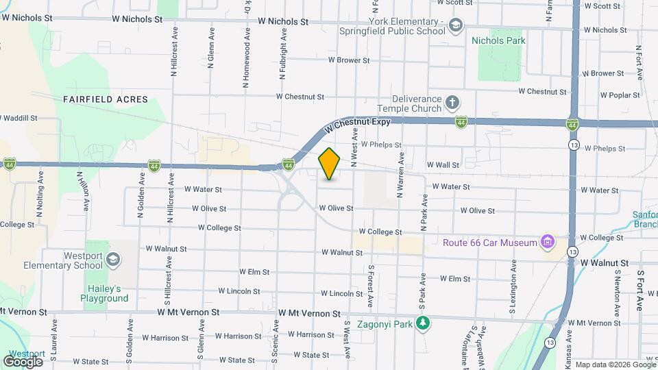 2543 W Water St Map and Location Details
