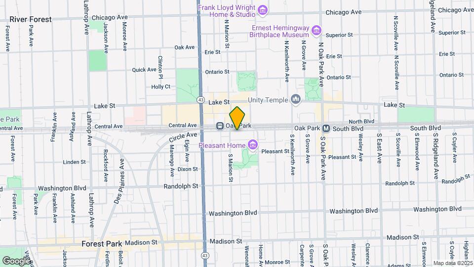 Live in Oak Park Mapa y Detalles de la Ubicación