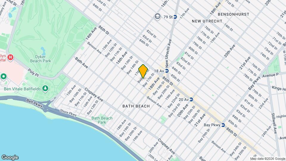 8669 Bay 16th St Map and Location Details