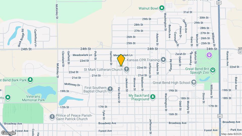 2201 Van Buren St Map and Location Details