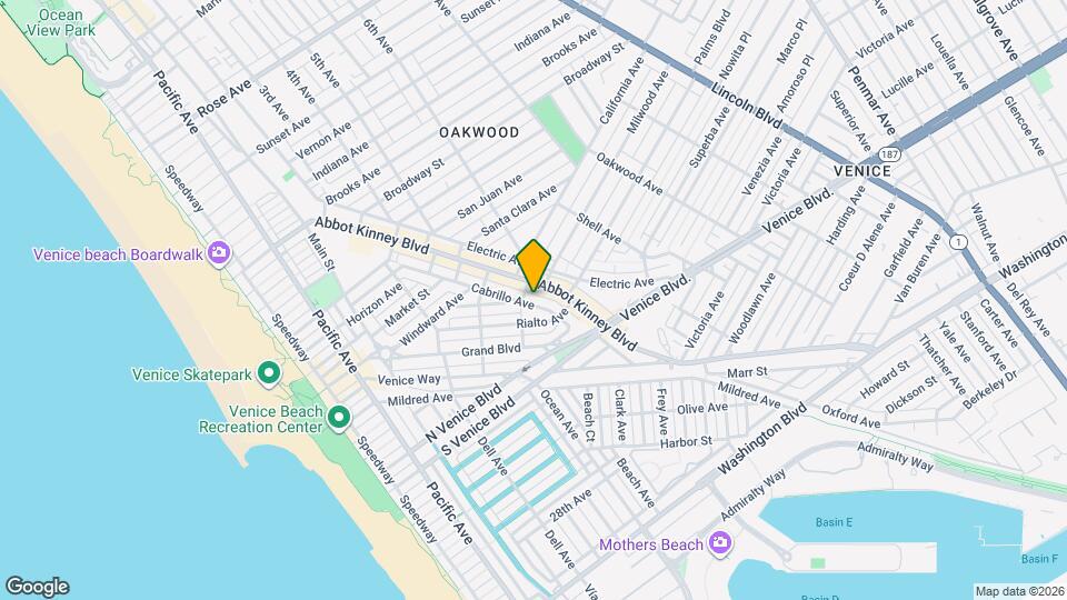 1509 Cabrillo Ave, Unit 1/2 Map and Location Details