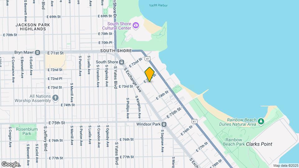 7314 S Coles Ave Mapa y Detalles de la Ubicación