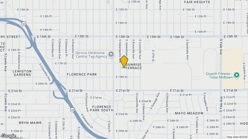 1724 S Jamestown Ave Map and Location Details