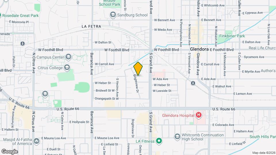 640 W Invergarry St Map and Location Details