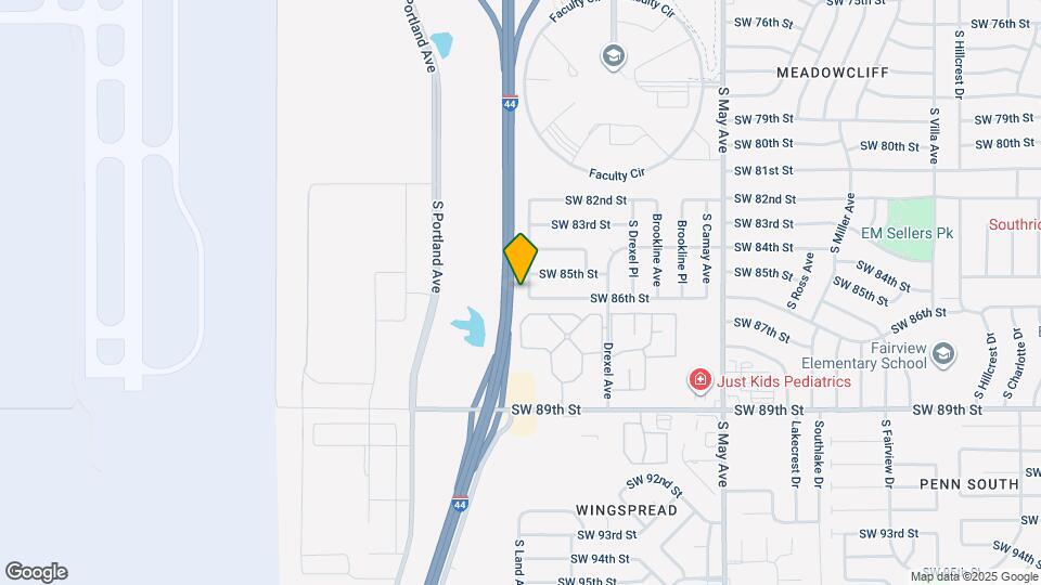 8613 S Independence Ave Map and Location Details