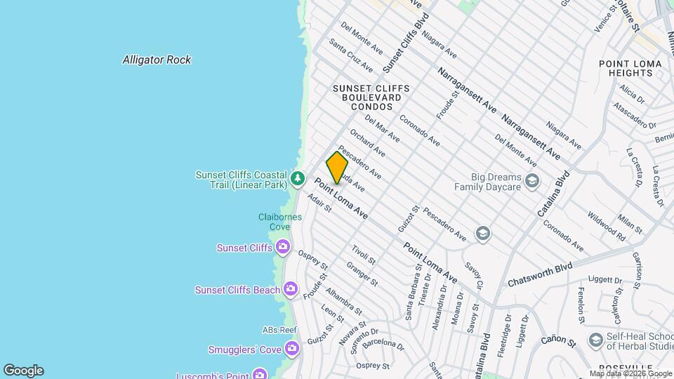 4710 Point Loma Ave Map and Location Details