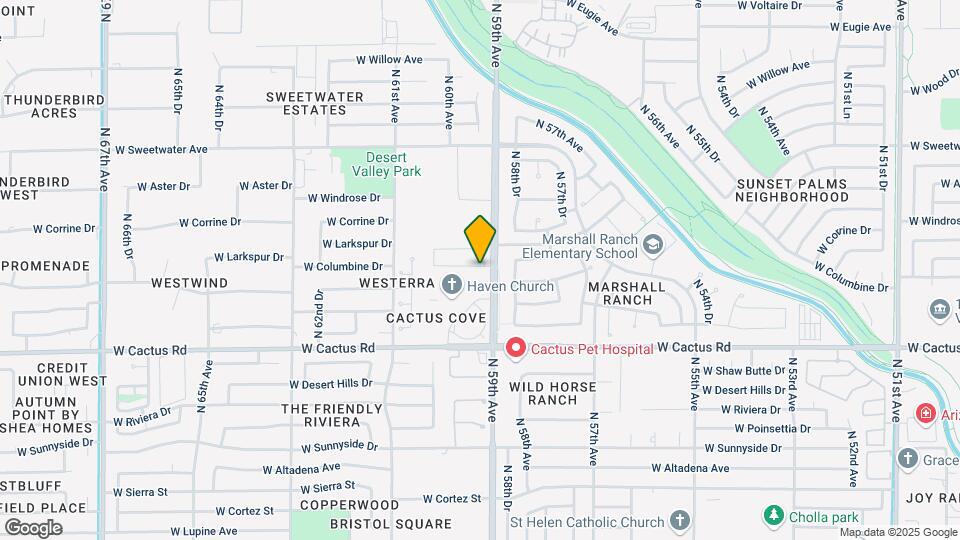 5913 W Columbine Dr Mapa y Detalles de la Ubicación