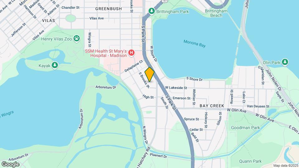 1005 S Brooks St, Unit 3 Map and Location Details