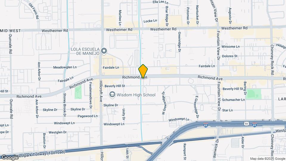 6353 Richmond Ave Map and Location Details