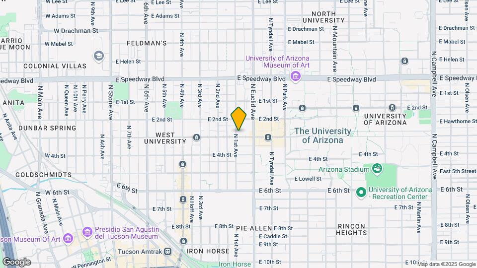 705 E University Blvd Mapa y Detalles de la Ubicación