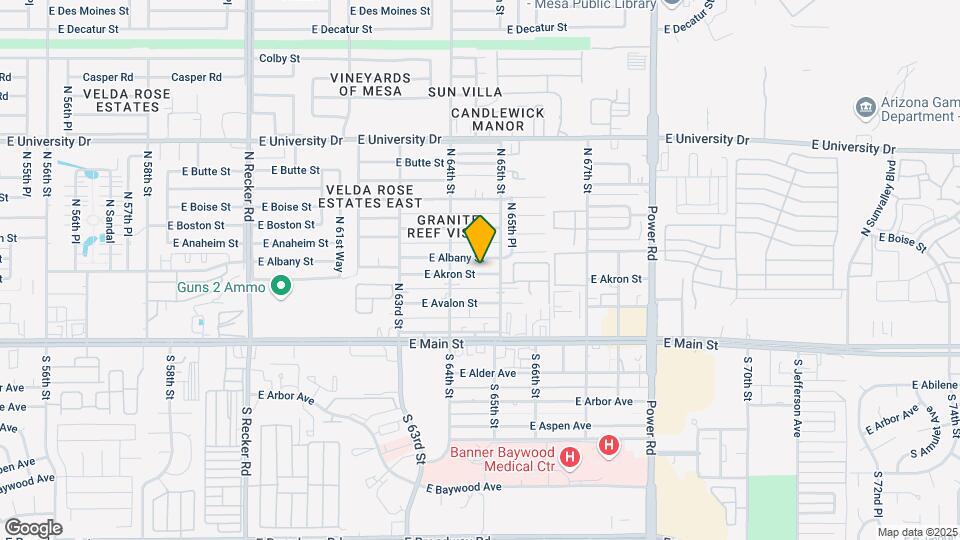 6440 E Akron St Map and Location Details