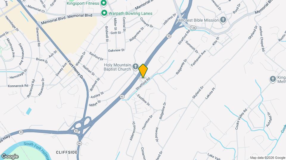 1501 Stratford Rd Map and Location Details