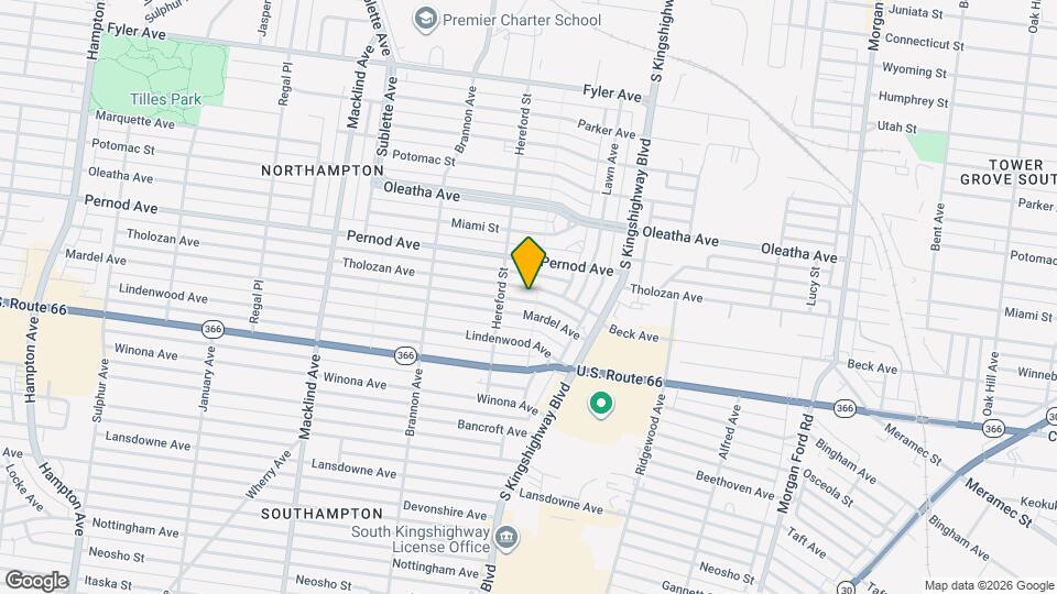 4980 Tholozan Ave Map and Location Details
