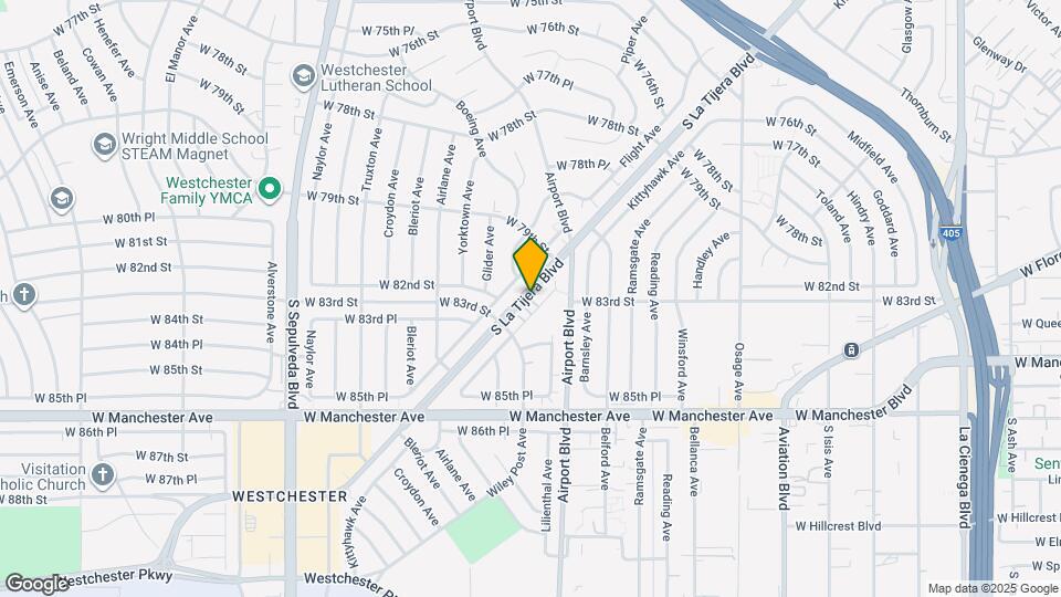 8307 1/2-7104 Kittyhawk Ave Map and Location Details