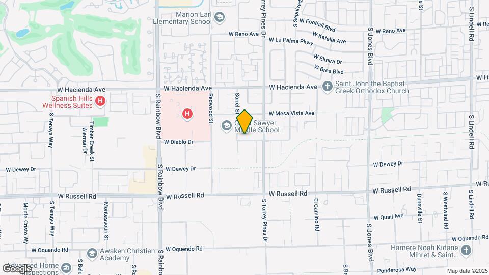 6574 W Diablo Dr Map and Location Details