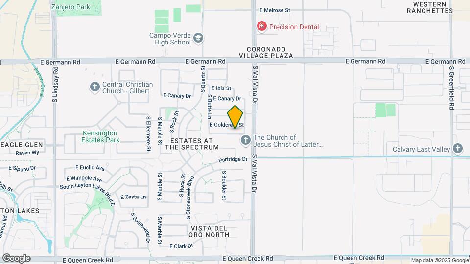 1522 E Hummingbird Way Mapa y Detalles de la Ubicación