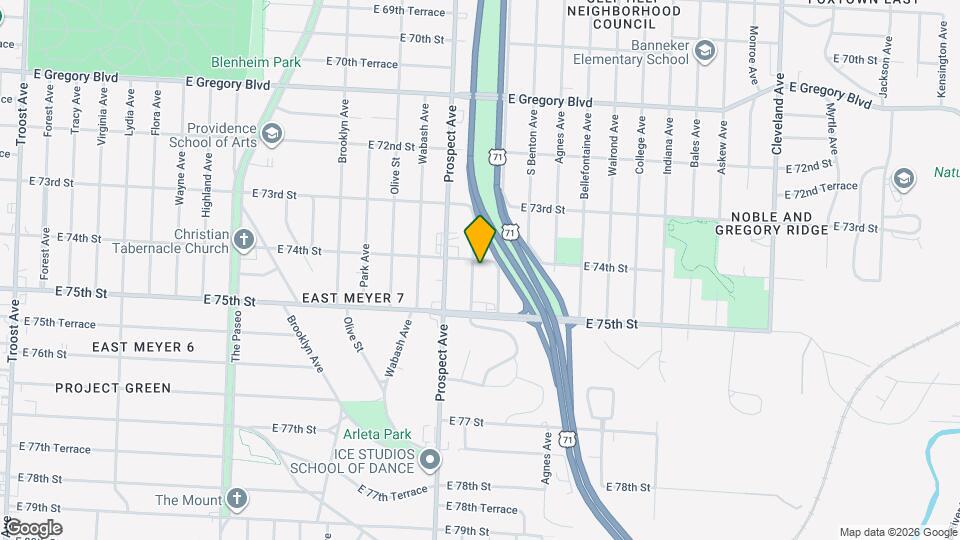 7405 Montgall Ave Mapa y Detalles de la Ubicación