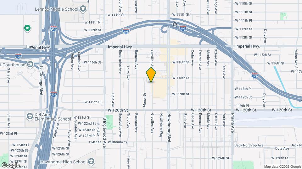 11835 Grevillea Ave Map and Location Details