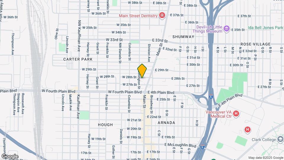 2711 Washington St Map and Location Details