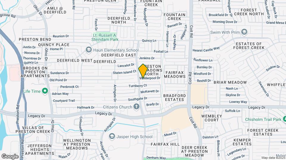 4420 Vanderpool Dr Map and Location Details