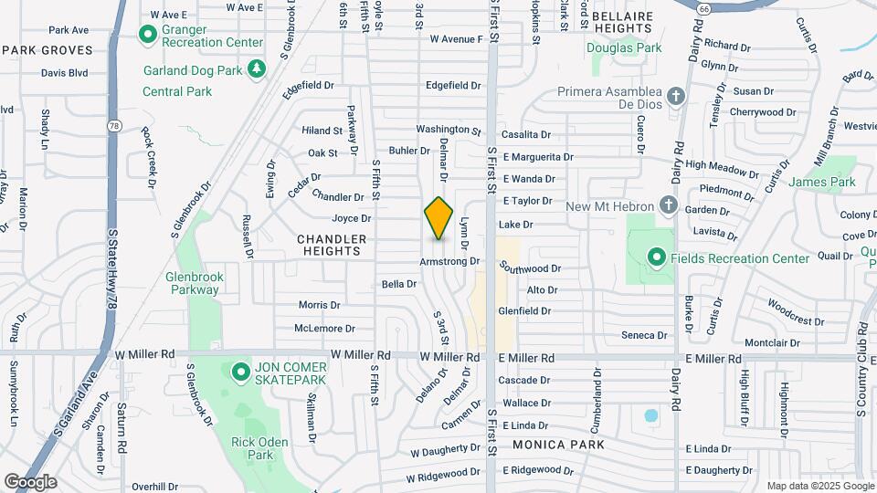 1607 Delmar Dr Map and Location Details