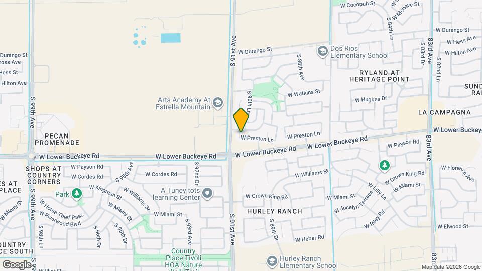 9032 W Preston Ln Mapa y Detalles de la Ubicación