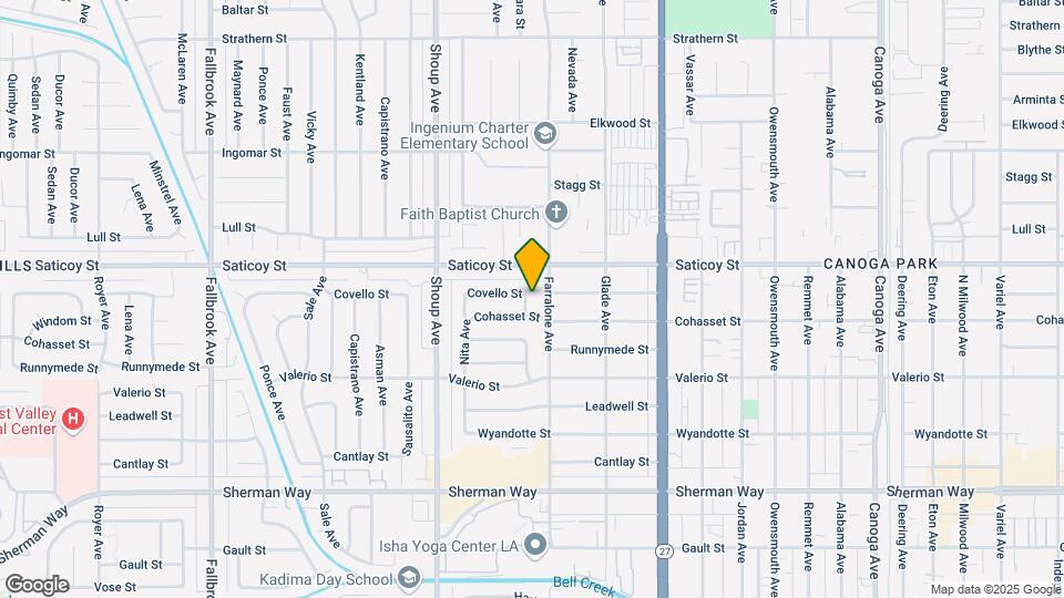 7528 Moorcroft Ave Map and Location Details