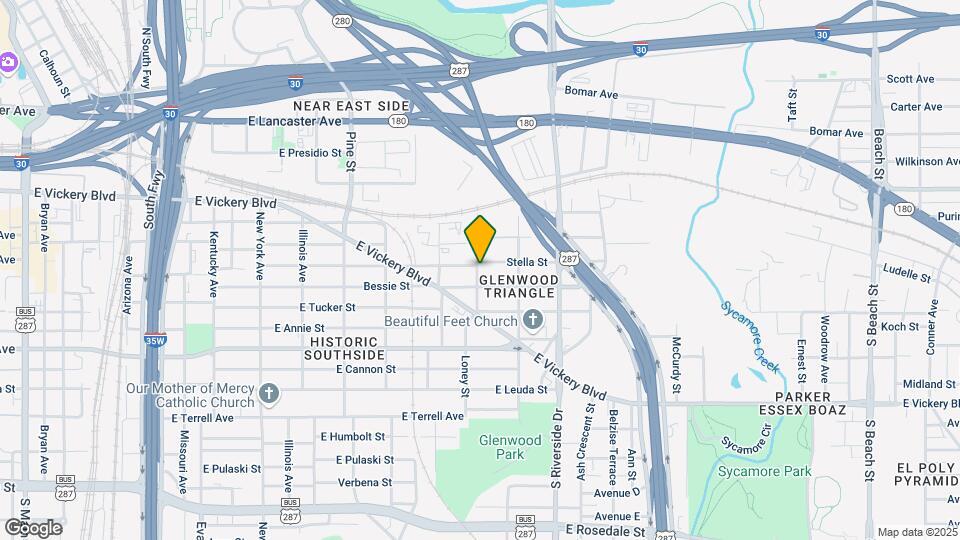 1600 Stella St Map and Location Details